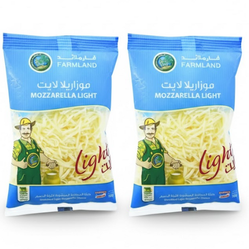 فارم لاند جبنة موزاريلا لايت مبشورة 2*180 جم